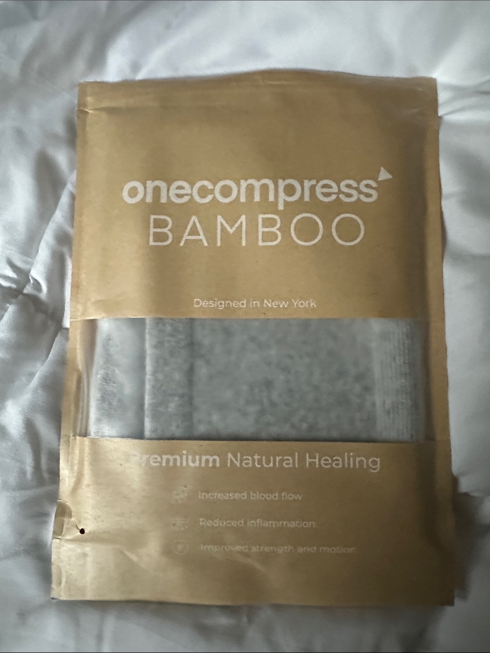 onecompress BAMBOO Premium Bamboo Compression Wrap in Gray